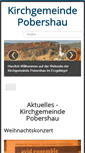 Mobile Screenshot of kirche-pobershau.de